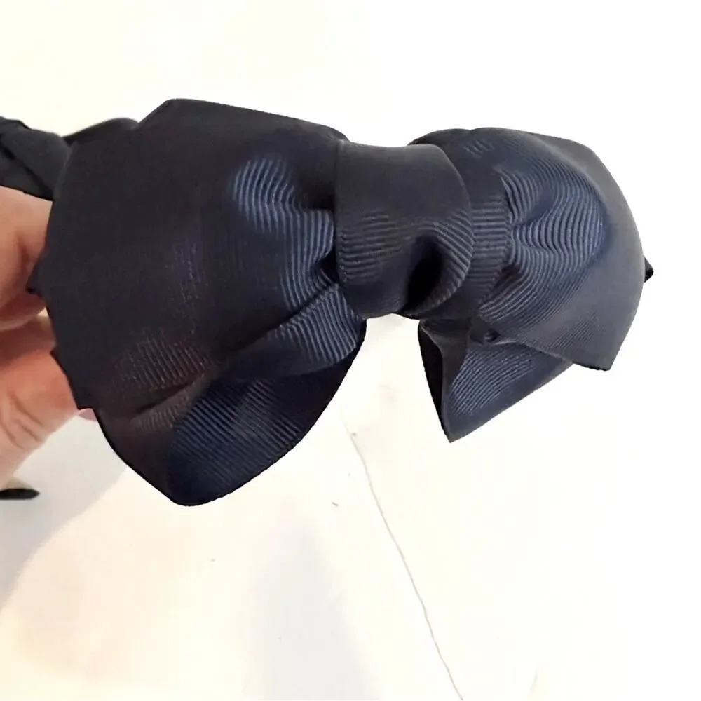 Cara New York NY Bow headband Navy Blue Set of 2 Hair Accessory Preppy